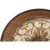 image:imageDeco 79 Polystone Scroll Embossed Detail Charger with Stand 16 x 16 x 1 GoldGold