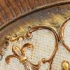 image:imageDeco 79 Polystone Scroll Embossed Detail Charger with Stand 16 x 16 x 1 GoldGold