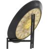 image:imageDeco 79 Polystone Scroll Embossed Detail Charger with Stand 16 x 16 x 1 GoldGold
