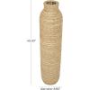 image:imageDeco 79 Seagrass Handmade Decorative Vase Slim Woven Tall Floor Centerpiece Vase Vase for Home Decoration 9 x 9 x 40 Brown