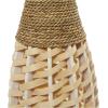 image:imageDeco 79 Seagrass Handmade Decorative Vase Tall Woven Floor Centerpiece Vase for Home Decoration 7 x 7 x 40 Brown7 x 7 x 40