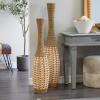 image:imageDeco 79 Seagrass Handmade Decorative Vase Tall Woven Floor Centerpiece Vase for Home Decoration 7 x 7 x 40 Brown7 x 7 x 40