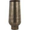 image:imageDeco 79 Stainless Steel Metal Decorative Vase Minimalistic Tall Floor Cone Centerpiece Vase Flower Vase for Home Decoration 9 x 9 x 36 SilverBrass