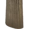 image:imageDeco 79 Stainless Steel Metal Decorative Vase Minimalistic Tall Floor Cone Centerpiece Vase Flower Vase for Home Decoration 9 x 9 x 36 SilverBrass