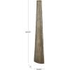 image:imageDeco 79 Stainless Steel Metal Decorative Vase Minimalistic Tall Floor Cone Centerpiece Vase Flower Vase for Home Decoration 9 x 9 x 36 SilverBrass