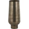 image:imageDeco 79 Stainless Steel Metal Decorative Vase Minimalistic Tall Floor Cone Centerpiece Vase Flower Vase for Home Decoration 9 x 9 x 36 SilverBrass