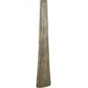 image:imageDeco 79 Stainless Steel Metal Decorative Vase Minimalistic Tall Floor Cone Centerpiece Vase Flower Vase for Home Decoration 9 x 9 x 36 SilverBrass