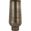 image:imageDeco 79 Stainless Steel Metal Decorative Vase Minimalistic Tall Floor Cone Centerpiece Vase Flower Vase for Home Decoration 9 x 9 x 36 SilverBrass