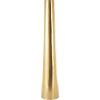 image:imageDeco 79 Stainless Steel Metal Decorative Vase Minimalistic Tall Floor Cone Centerpiece Vase Flower Vase for Home Decoration 9 x 9 x 36 SilverGold