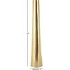 image:imageDeco 79 Stainless Steel Metal Decorative Vase Minimalistic Tall Floor Cone Centerpiece Vase Flower Vase for Home Decoration 9 x 9 x 36 SilverGold