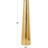 image:imageDeco 79 Stainless Steel Metal Decorative Vase Minimalistic Tall Floor Cone Centerpiece Vase Flower Vase for Home Decoration 9 x 9 x 36 SilverGold