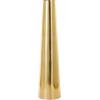 image:imageDeco 79 Stainless Steel Metal Decorative Vase Minimalistic Tall Floor Cone Centerpiece Vase Flower Vase for Home Decoration 9 x 9 x 36 SilverGold