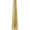 image:imageDeco 79 Stainless Steel Metal Decorative Vase Minimalistic Tall Floor Cone Centerpiece Vase Flower Vase for Home Decoration 9 x 9 x 36 SilverGold