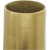 image:imageDeco 79 Stainless Steel Metal Decorative Vase Minimalistic Tall Floor Cone Centerpiece Vase Flower Vase for Home Decoration 9 x 9 x 36 SilverGold