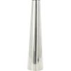 image:imageDeco 79 Stainless Steel Metal Decorative Vase Minimalistic Tall Floor Cone Centerpiece Vase Flower Vase for Home Decoration 9 x 9 x 36 SilverSilver