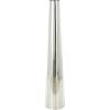 image:imageDeco 79 Stainless Steel Metal Decorative Vase Minimalistic Tall Floor Cone Centerpiece Vase Flower Vase for Home Decoration 9 x 9 x 36 SilverSilver