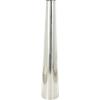 image:imageDeco 79 Stainless Steel Metal Decorative Vase Minimalistic Tall Floor Cone Centerpiece Vase Flower Vase for Home Decoration 9 x 9 x 36 SilverSilver