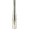 image:imageDeco 79 Stainless Steel Metal Decorative Vase Minimalistic Tall Floor Cone Centerpiece Vase Flower Vase for Home Decoration 9 x 9 x 36 SilverSilver