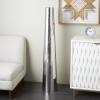 image:imageDeco 79 Stainless Steel Metal Decorative Vase Minimalistic Tall Floor Cone Centerpiece Vase Flower Vase for Home Decoration 9 x 9 x 36 SilverSilver