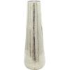 image:imageDeco 79 Stainless Steel Metal Decorative Vase Minimalistic Tall Floor Cone Centerpiece Vase Flower Vase for Home Decoration 9 x 9 x 36 SilverSilver