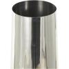image:imageDeco 79 Stainless Steel Metal Decorative Vase Minimalistic Tall Floor Cone Centerpiece Vase Flower Vase for Home Decoration 9 x 9 x 36 SilverSilver