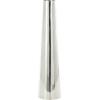 image:imageDeco 79 Stainless Steel Metal Decorative Vase Minimalistic Tall Floor Cone Centerpiece Vase Flower Vase for Home Decoration 9 x 9 x 36 SilverSilver