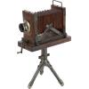 image:imageDeco 79 Wood Film Decorative Sculpture Camera Home Decor Statue Accent Figurine 11 x 8 x 17 Brown