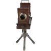 image:imageDeco 79 Wood Film Decorative Sculpture Camera Home Decor Statue Accent Figurine 11 x 8 x 17 Brown