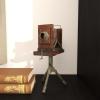 image:imageDeco 79 Wood Film Decorative Sculpture Camera Home Decor Statue Accent Figurine 11 x 8 x 17 Brown