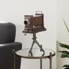 image:imageDeco 79 Wood Film Decorative Sculpture Camera Home Decor Statue Accent Figurine 11 x 8 x 17 Brown