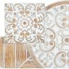 image:imageDeco 79 Wood Floral Home Wall Decor Intricately Carved Wall Sculpture Wall Art 36 x 2 x 17 White