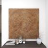 image:imageDeco 79 Wood Starburst Handmade Home Wall Decor Radial Wall Sculpture Wall Art 47 x 2 x 47 BrownBrown