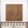 image:imageDeco 79 Wood Starburst Handmade Home Wall Decor Radial Wall Sculpture Wall Art 47 x 2 x 47 BrownBrown