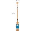 image:imageDeco 79 Wooden Paddle Home Wall Decor Novelty Canoe Oar Wall Sculpture with Arrow and Stripe Patterns Wall Art 6 x 1 x 41 Multi ColoredBlue