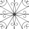 image:imageDeco 79 Wooden Scroll Home Wall Decor Wall Sculpture with Metal Scroll Work Wall Art 22 x 1 x 22 White
