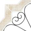 image:imageDeco 79 Wooden Scroll Home Wall Decor Wall Sculpture with Metal Scroll Work Wall Art 22 x 1 x 22 White