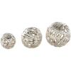image:imageDeco 79 Aluminum Metal Abstract Metallic Cutout Orbs amp Vase Filler Set of 3 7 6 4 H GoldSilver