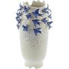 image:imageDeco 79 Ceramic Bird Decorative Vase 3D Centerpiece Vase Flower Vase for Home Decoration 11 x 11 x 18 WhiteWhite