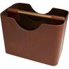image:imageDeco 79 Leather Magazine Holder with Divided Inside 16 x 10 x 12 Brown