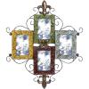 image:imageDeco 79 Metal Scroll 4 Slot Wall Photo Frame 21 x 1 x 24 Multi Colored