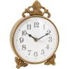 image:imageDeco 79 Metal Scroll Antique Style Clock 6 x 2 x 9 Gold6 x 2 x 9