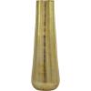 image:imageDeco 79 Stainless Steel Metal Decorative Vase Minimalistic Tall Floor Cone Centerpiece Vase Flower Vase for Home Decoration 9 x 9 x 36 SilverGold