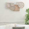image:imageDeco 79 Wood Floral Home Wall Decor Intricately Carved Wall Sculpture Wall Art 36 x 2 x 17 White