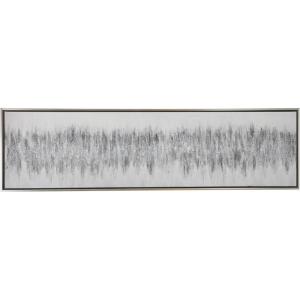 image:imageDeco 79 Canvas Abstract Framed Wall Art with Silver Frame 71 x 1 x 20 Gray
