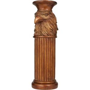 image:imageDeco 79 Polystone Horse Pedestal Table 8 x 9 x 25 BrownBronze