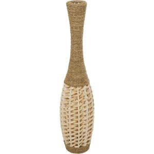 image:imageDeco 79 Seagrass Handmade Decorative Vase Tall Woven Floor Centerpiece Vase for Home Decoration 7 x 7 x 40 Brown7 x 7 x 40