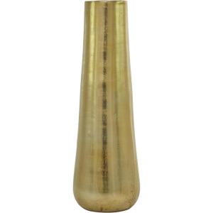 image:imageDeco 79 Stainless Steel Metal Decorative Vase Minimalistic Tall Floor Cone Centerpiece Vase Flower Vase for Home Decoration 9 x 9 x 36 SilverGold