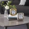 image:imageDeco 79 Aluminum Metal Clock Set of 2 6W 6H Multi Colored