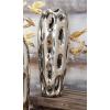 image:imageDeco 79 Ceramic Decorative Vase Centerpiece Vase with Cut Out Designs Vase for Home Decoration 6 x 6 x 16 Silver6 x 6 x 16