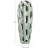 image:imageDeco 79 Ceramic Decorative Vase Centerpiece Vase with Cut Out Designs Vase for Home Decoration 6 x 6 x 16 Silver6 x 6 x 16